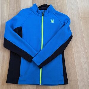 Spyder Blue Jacket Constant Full Zip Stryke Boys Youth Size Large 14/16